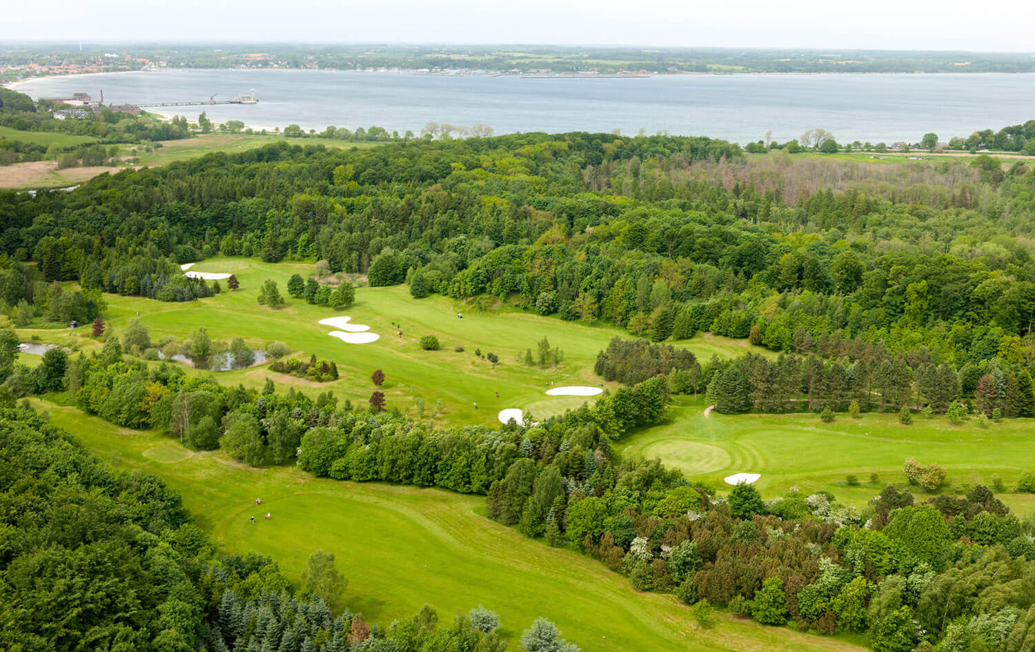Golf Club Altenhof Spielbahnen Luftbild