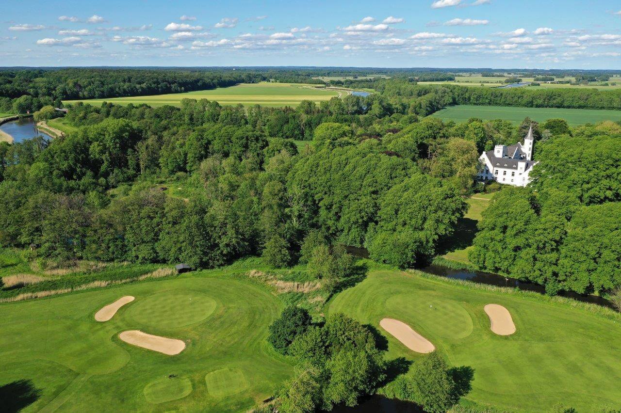 Golf-Club Schloss Breitenburg Luftbild Golfplatz